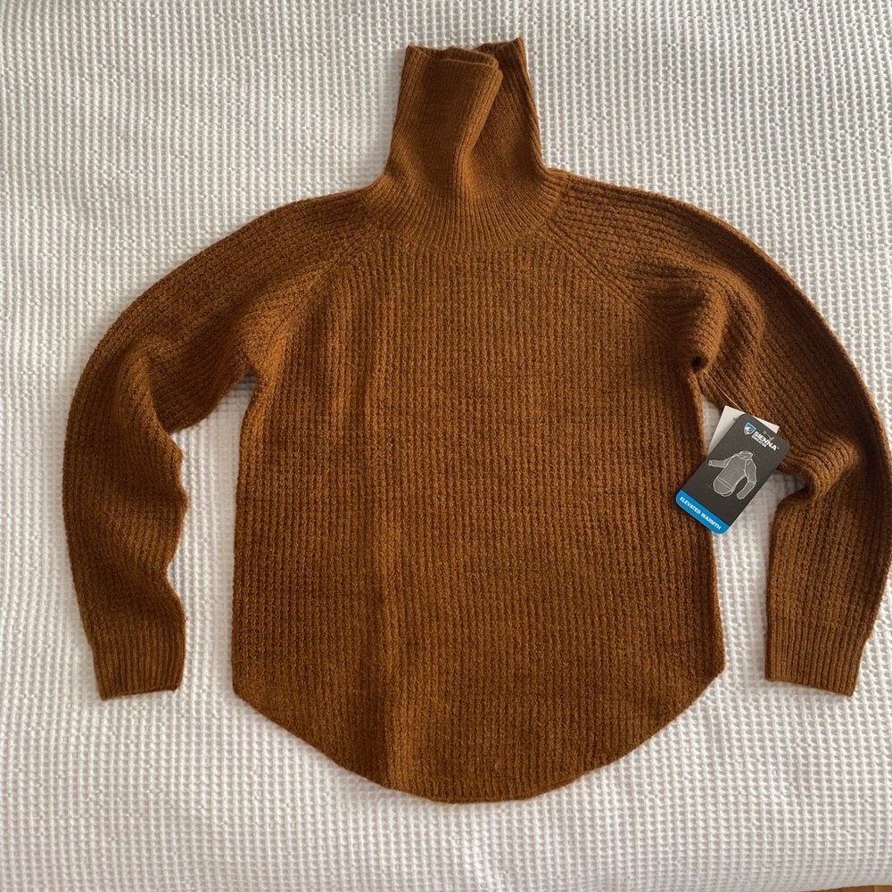 Kuhl Warm Chestnut Turtleneck Sweater